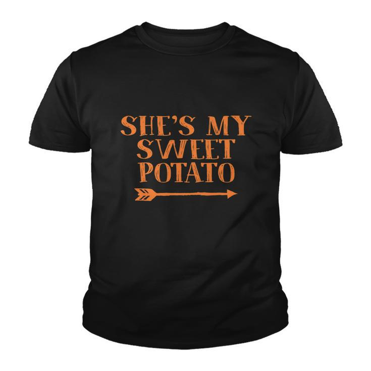 Shes My Sweet Potato I Yam Set Couples Thanksgiving Present Youth T-shirt