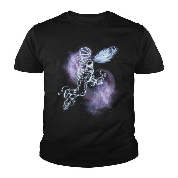 Space Astronaut Dunk Nebula Jam Youth T-shirt