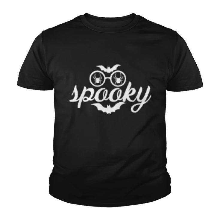 Spooky Bat Halloween Quote Youth T-shirt
