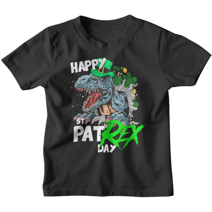St Patricks Day T Rex Shirt Happy Pat Rex Day Dinosaur Gift Youth T-shirt