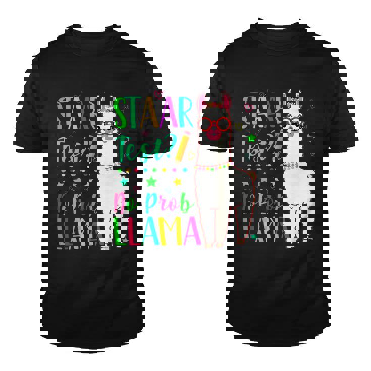Test Day Teaching Funny Teacher Exam Testing T-Shirt Llama