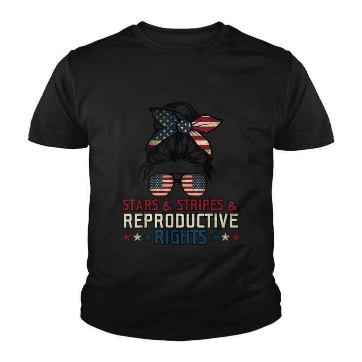 Stars Stripes Reproductive Rights American Flag V5 Youth T-shirt