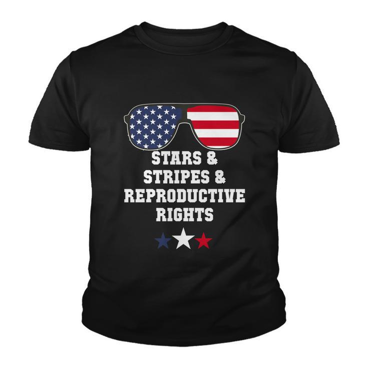 Stars Stripes Reproductive Rights Stars Stripes Sunglasses Gift Youth T-shirt