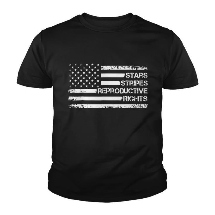 Stars Stripes Reproductive Rights Us Flag 4Th July Vintage Youth T-shirt