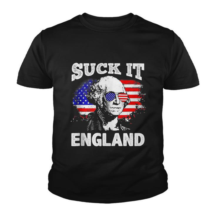 Suck It England Funny 4Th Of July Flag Patriotic Youth T-shirt