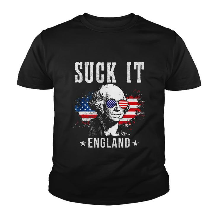Suck It England Funny 4Th Of July George Washington  Youth T-shirt
