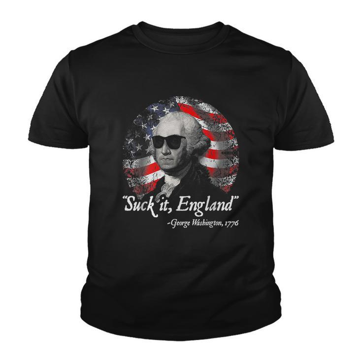 Suck It England Funny 4Th Of July George Washington  Youth T-shirt