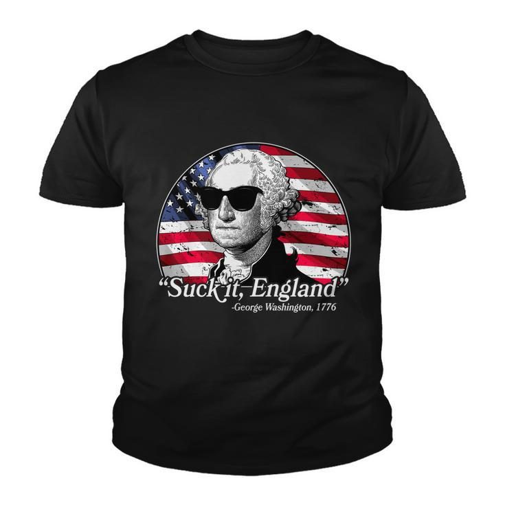 Suck It England George Washington 1776 Tshirt Youth T-shirt