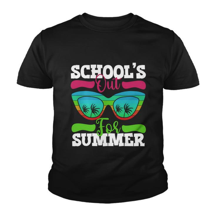 Summer Break 2022 Retro Summer Break Schools Out For Summer Cool Gift Youth T-shirt