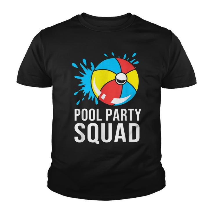 Summer Family Birthday Boy Pool Party Squad  Youth T-shirt