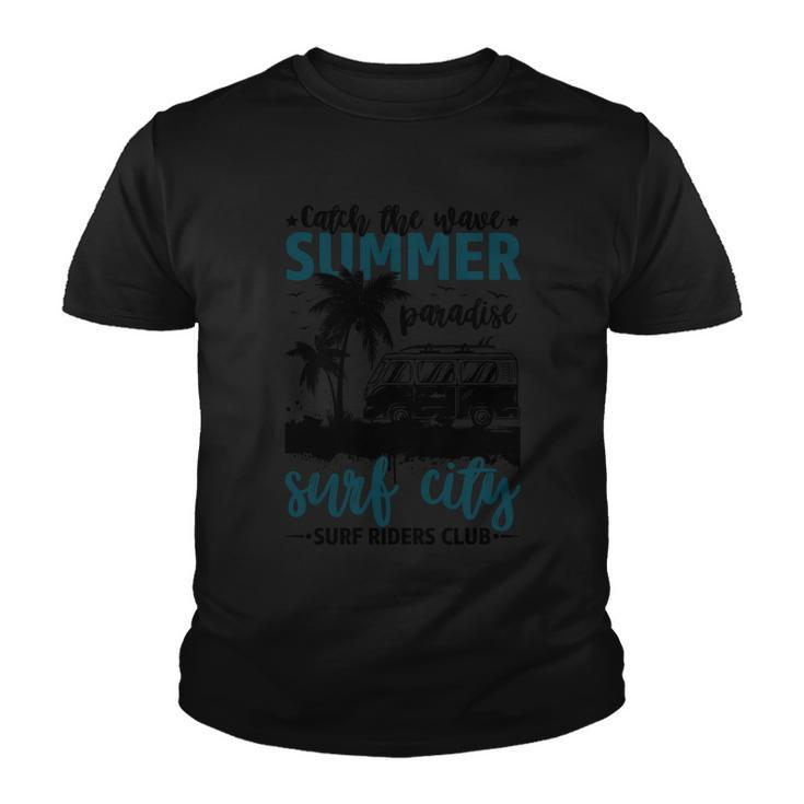 Summer Paradise Surf City Surf Riders Club Surfìng Youth T-shirt
