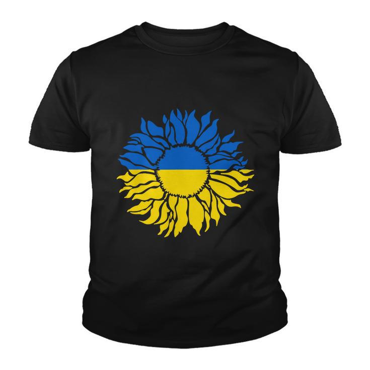 Sunflower Of Peace Ukraine Ukraine Strong Vyshyvanka Long Tshirt Youth T-shirt