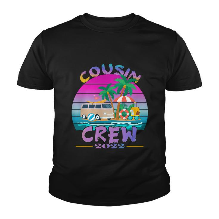 Sunset Cousin Crew Vacation 2022 Beach Cruise Family Reunion Cute Gift Youth T-shirt