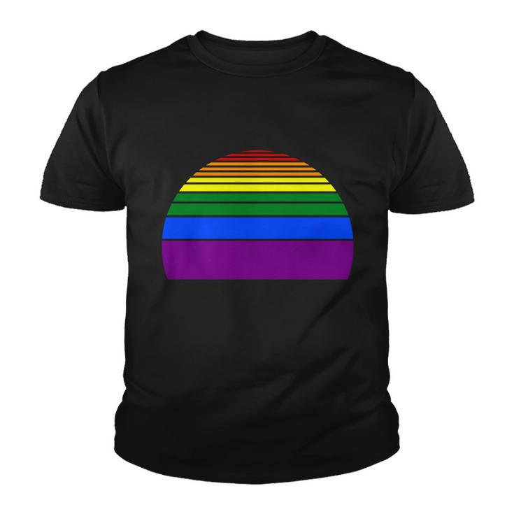 Sunset Lgbt Gay Pride Lesbian Bisexual Ally Quote V4 Youth T-shirt