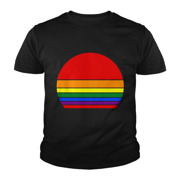 Sunset Lgbt Gay Pride Lesbian Bisexual Ally Quote V5 Youth T-shirt