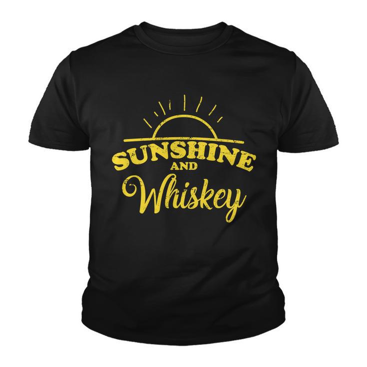 Sunshine And Whiskey Retro Summer Youth T-shirt