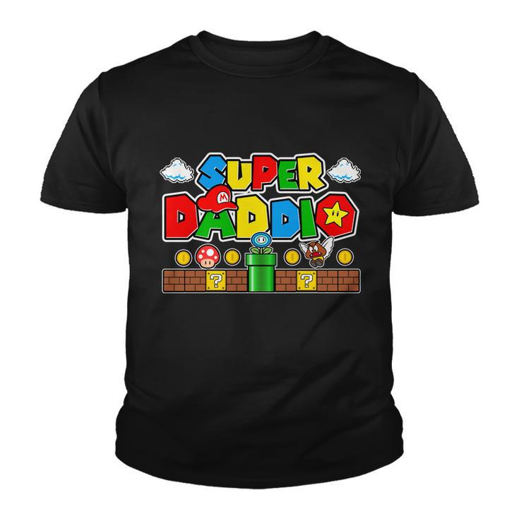 Super Daddio Dad Video Gamer Youth T-shirt