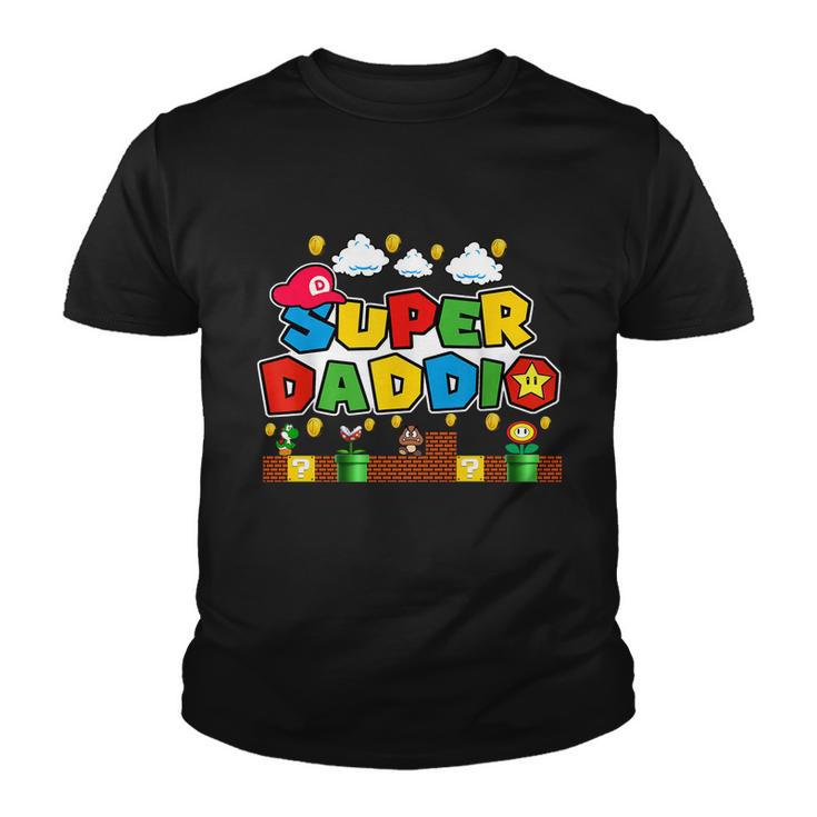 Super Daddio Funny Super Dad Daddy Father Youth T-shirt