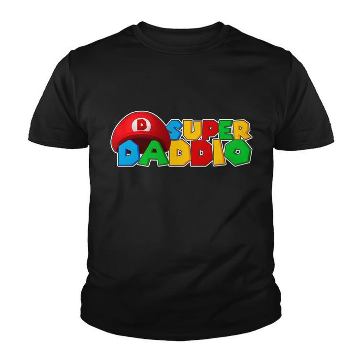 Super Daddio Gamer Dad Tshirt Youth T-shirt