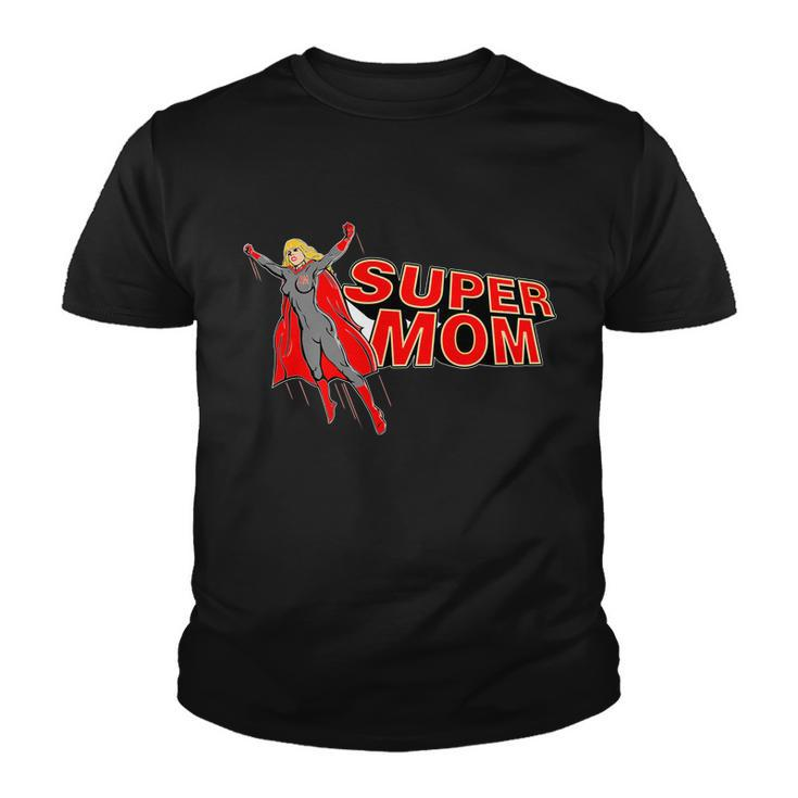 Super Mom Figure T-Shirt Graphic Design Printed Casual Daily Basic Youth T-shirt