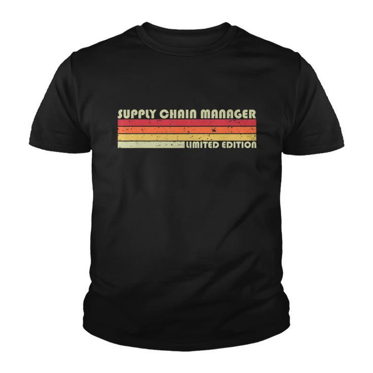 Supply Chain Manager Funny Job Title Birthday Worker Idea Graphic Design Printed Casual Daily Basic Youth T-shirt