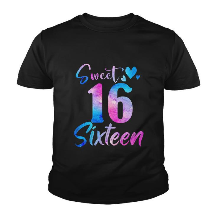 Sweet 16Th Birthday Party Funny Sixteen Years Old Girl Youth T-shirt