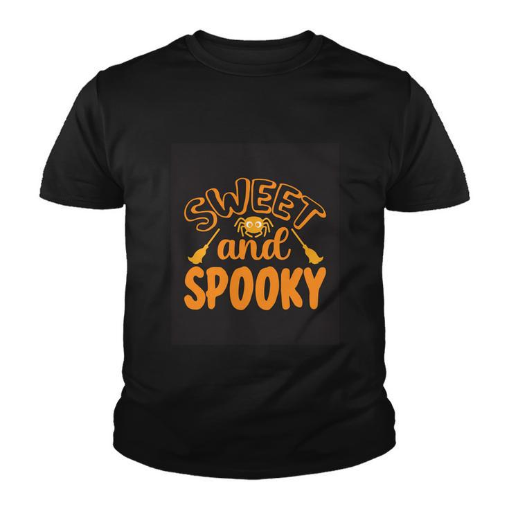 Sweet And Spooky Halloween Quote Youth T-shirt