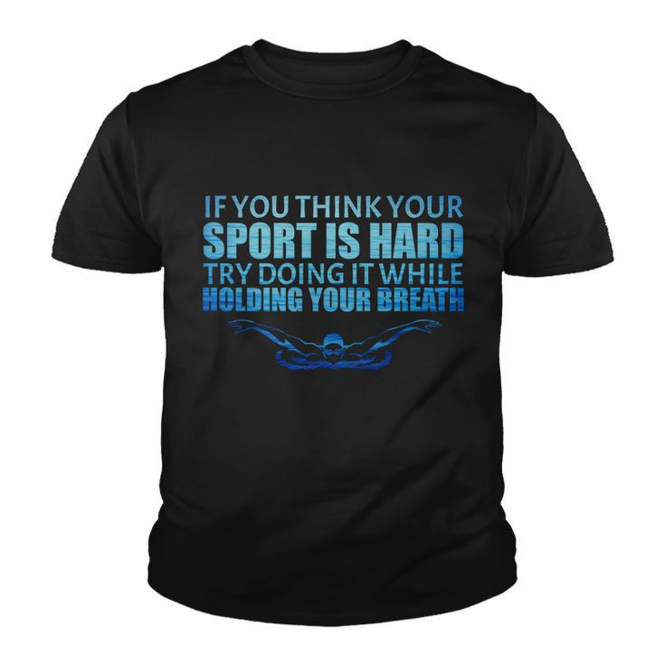 Swimming Is Hard Youth T-shirt