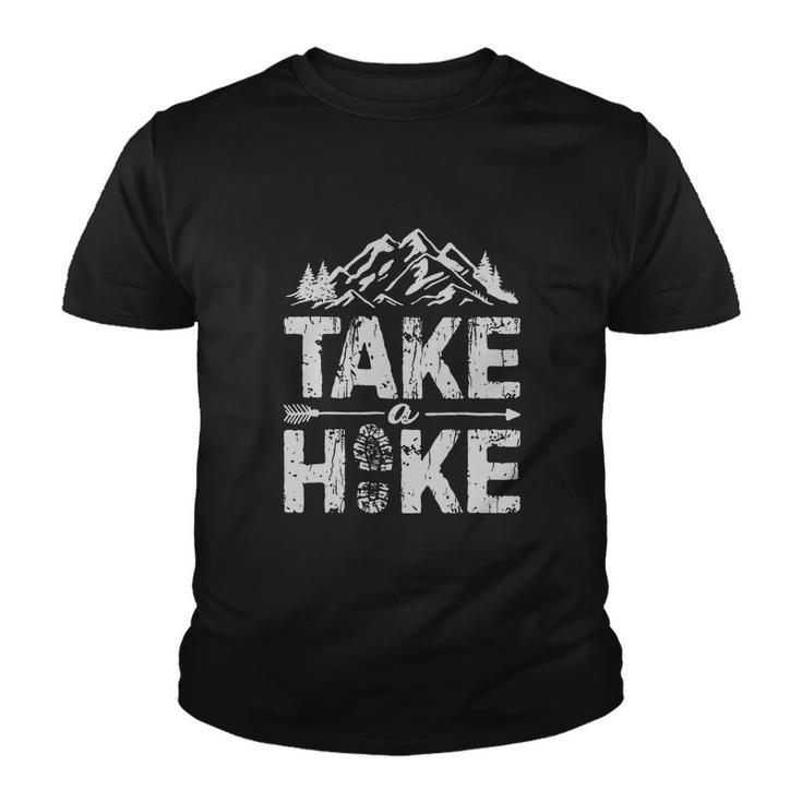 Take A Hike Outdoor Hiking Nature Hiker Vintage Men Women Youth T-shirt