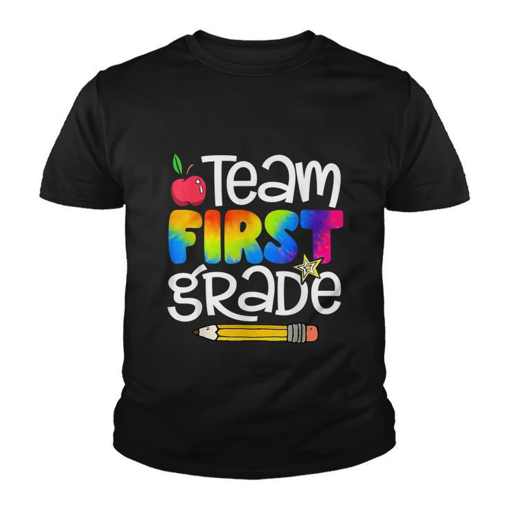 Team First Grade Tie Dye Back To School Youth T-shirt