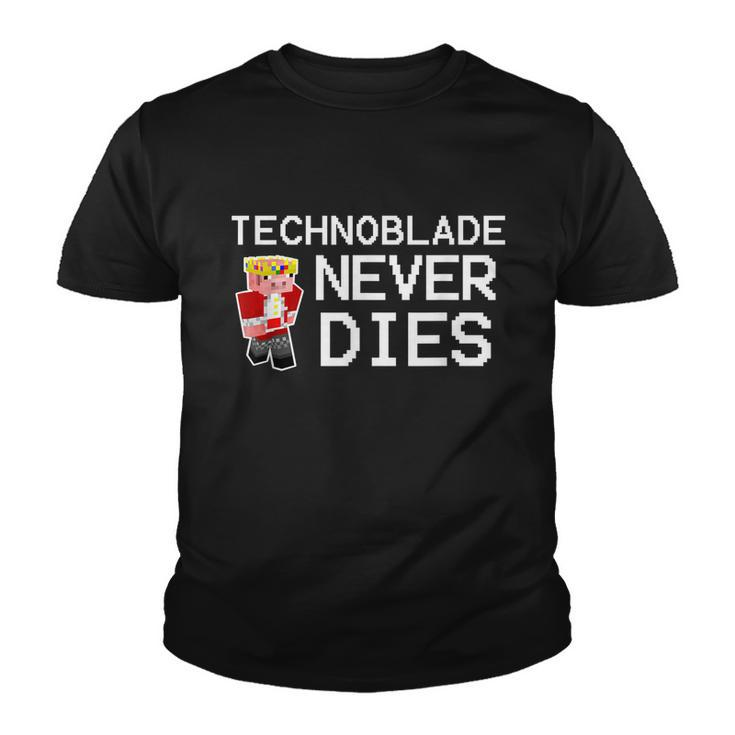 Technoblades Never Dies Video Game Gaming Gamer Youth T-shirt