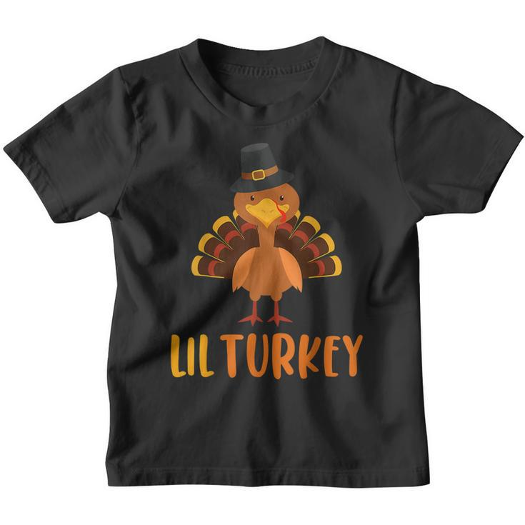 Thanksgiving Kids Cute Lil Turkey Toddler Boys Thanksgiving  Youth T-shirt