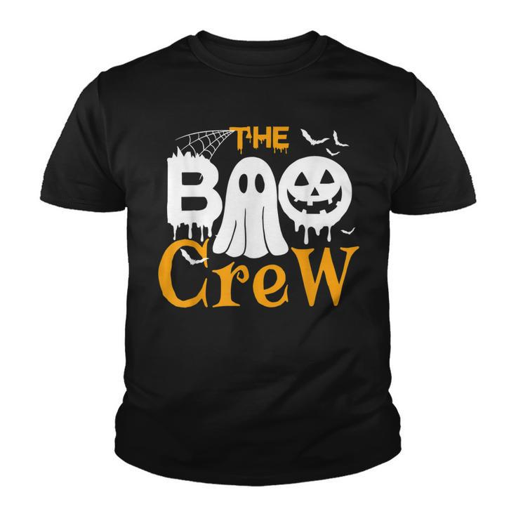 The Boo Crew  - Scary Cute Ghost Pumpkin Halloween  Youth T-shirt