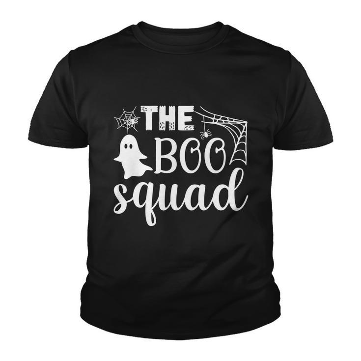The Boo Squad Funny Halloween Quote Youth T-shirt