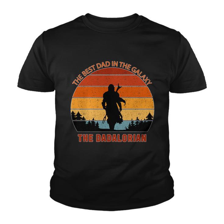The Dadalorian Best Dad In The Galaxy Retro Vintage Youth T-shirt