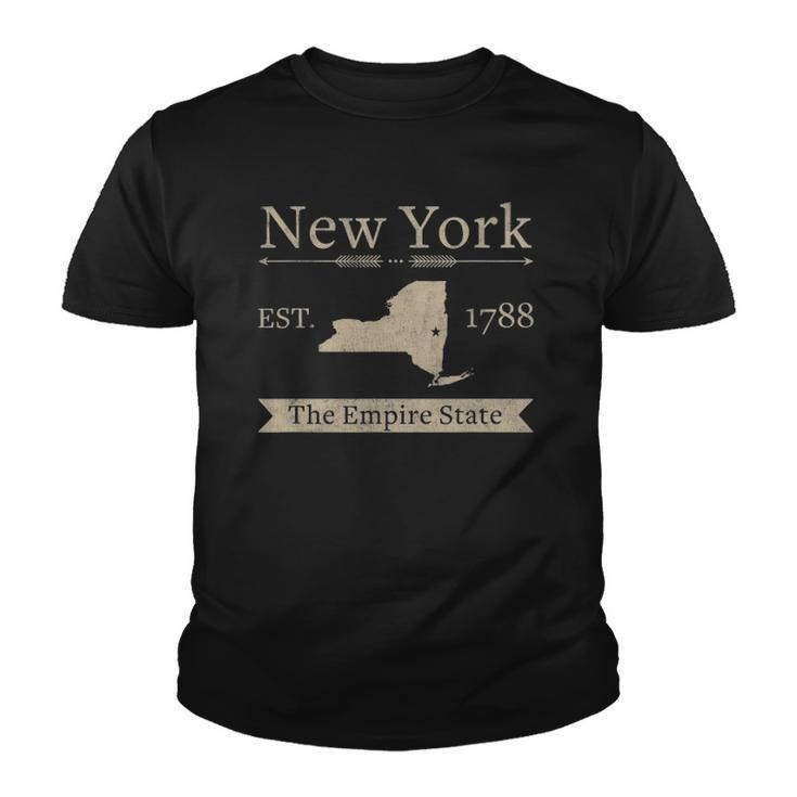 The Empire State &8211 New York Home State Youth T-shirt