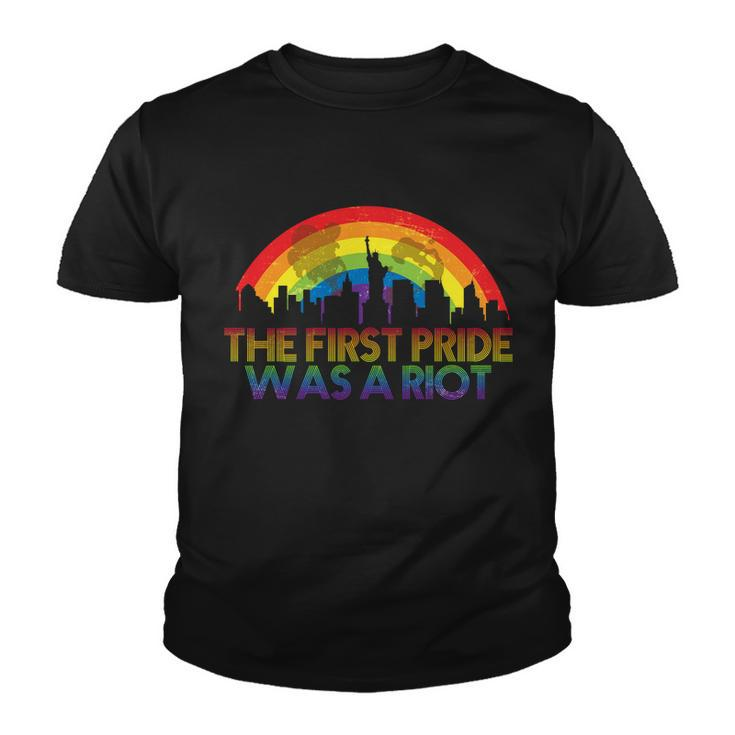 The First Pride Was A Riot Tshirt Youth T-shirt