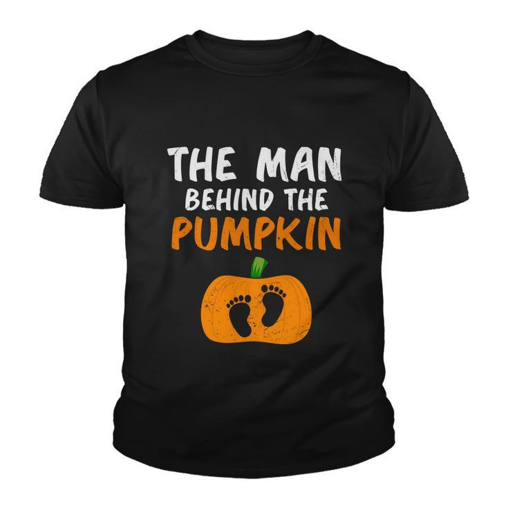The Man Behind The Pumpkin Halloween Quote Youth T-shirt