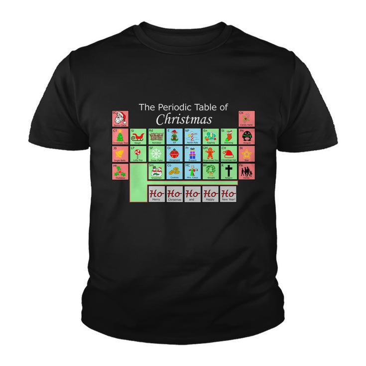 The Periodic Table Of Christmas Elements Tshirt Youth T-shirt