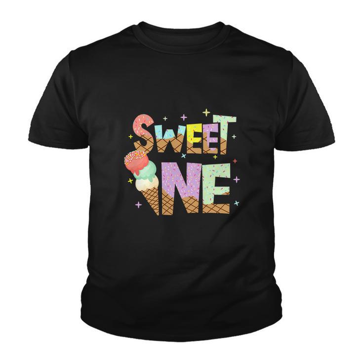 The Sweet One Cute Ice Cream Lovers Funny Birthday Youth T-shirt