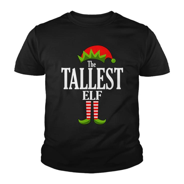 The Tallest Elf Funny Matching Christmas Tshirt Youth T-shirt