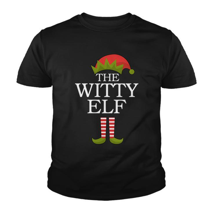 The Witty Elf Matching Christmas Tshirt Youth T-shirt