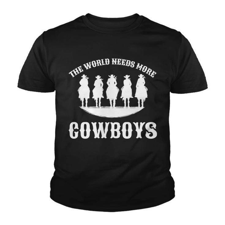 The World Needs More Cowboys Tshirt Youth T-shirt