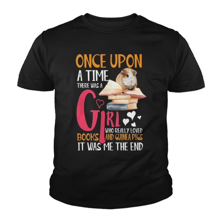 There Was A Girl Who Loved Books Guinea Pigs Book Youth T-shirt