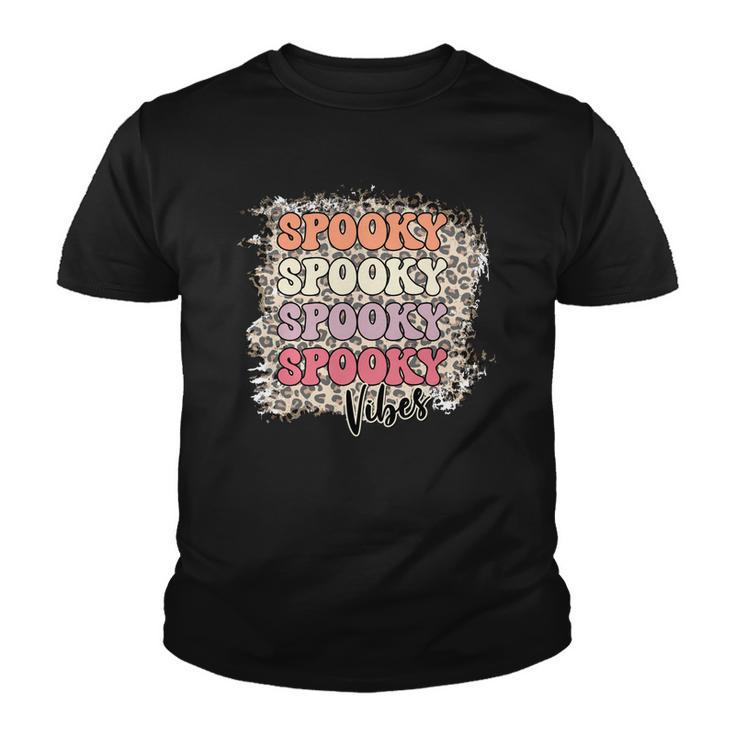 Thick Thights And Spooky Vibes Happy Halloween Retro Style Youth T-shirt