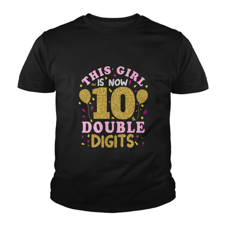 This Girl Is 10 Years Old 10Th Birthday Funny Youth T-shirt
