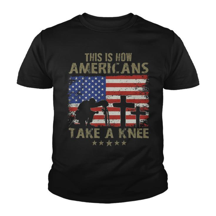 This Is How Americans Take A Knee Youth T-shirt