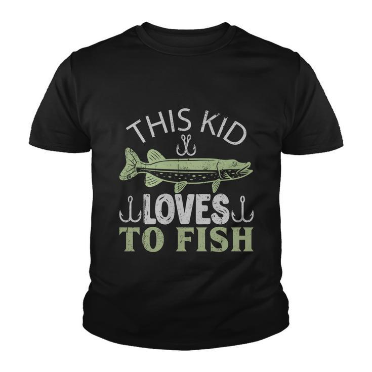 This Kid Loves To Fish Youth T-shirt