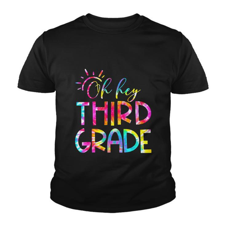 Tie Dye Hello 3Rd Third Grade Teacher Youth T-shirt