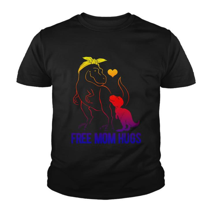 Trans Free Mom Hugs Dinosaur Rex Mama Transgender Pride Meaningful Gift Youth T-shirt